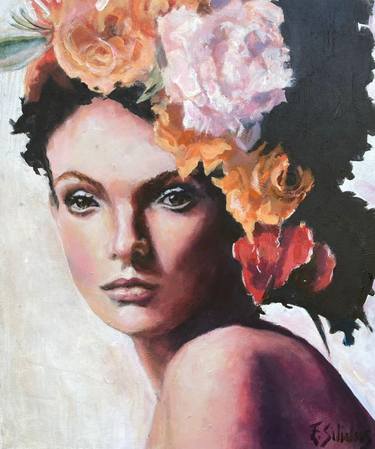 Saatchi Art Artist Ellen Siliakus; Paintings, “Female flower realistic” #art