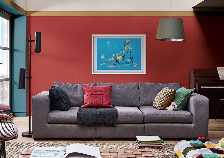 Original Figurative Erotic Painting by Grygorii Lebediev