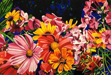 Original Impressionism Floral Paintings by Matt Barba