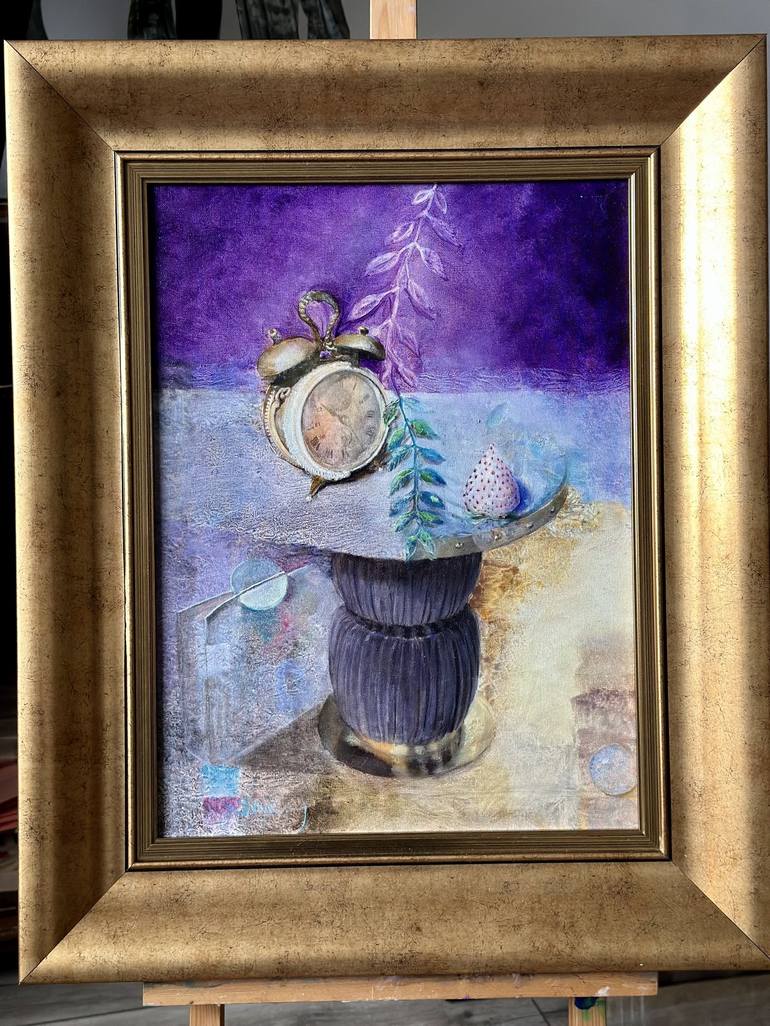 Original Fine Art Time Painting by Sofiya Nikolova