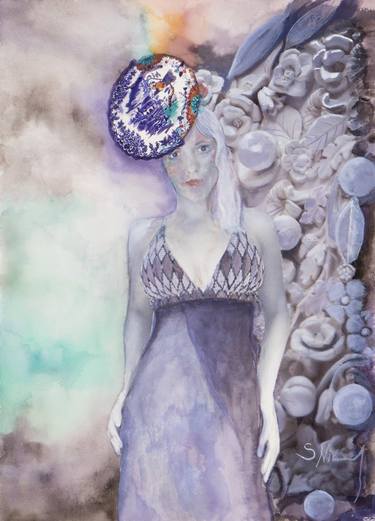 Print of Surrealism Women Paintings by Sofiya Nikolova