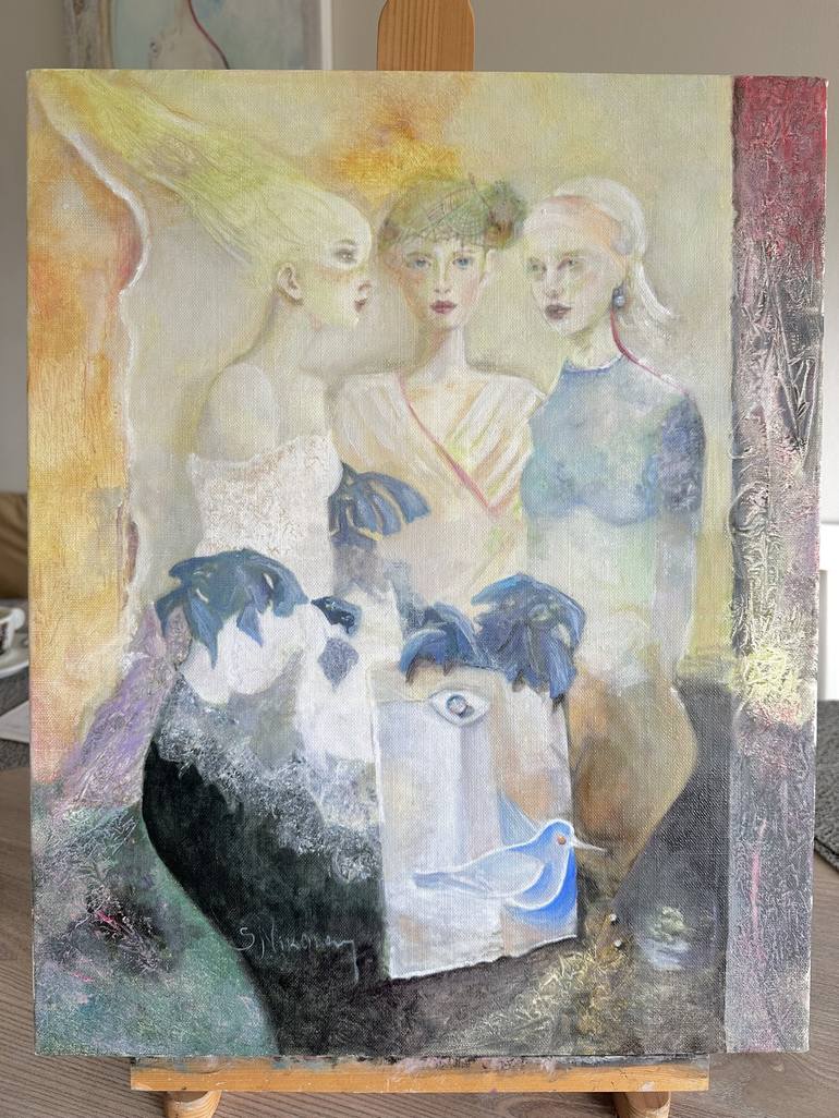 Original Fine Art Women Painting by Sofiya Nikolova