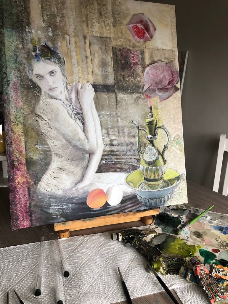Original Other Women Painting by Sofiya Nikolova