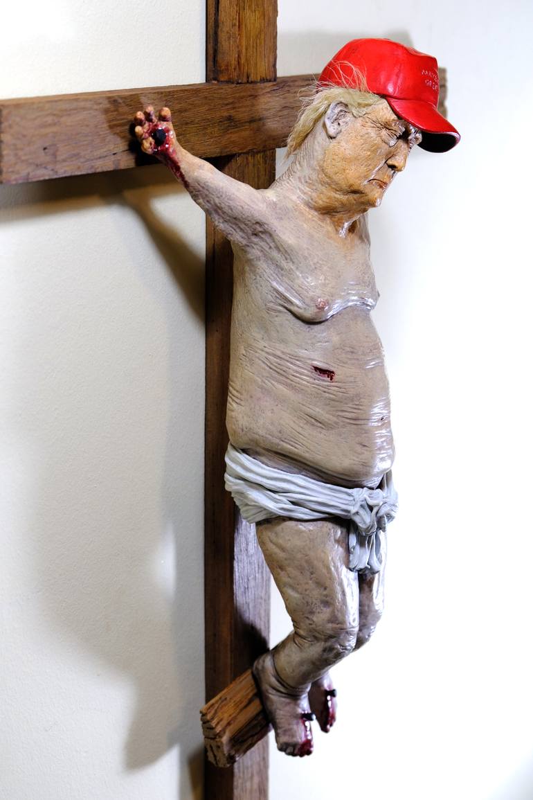 Original Figurative Religion Sculpture by John America