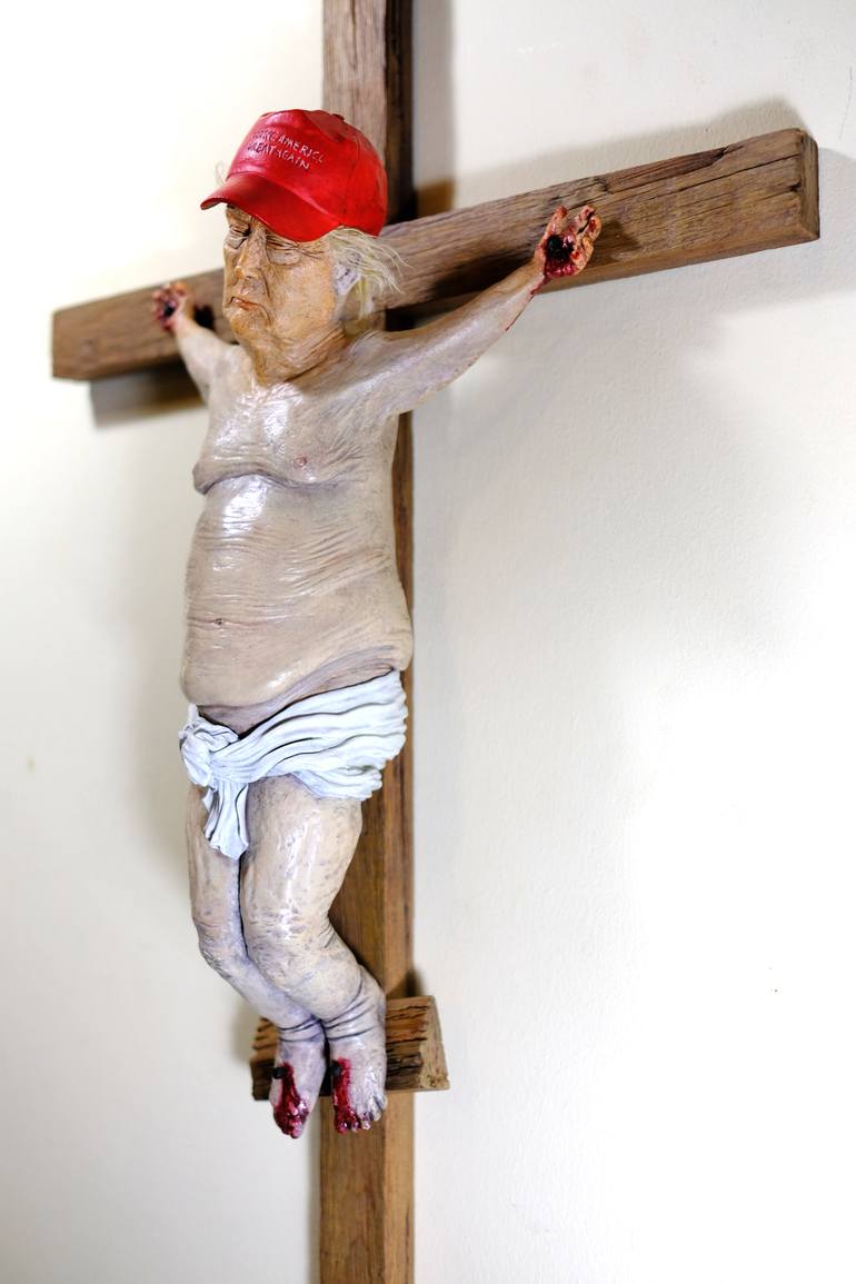 Original Figurative Religion Sculpture by John America
