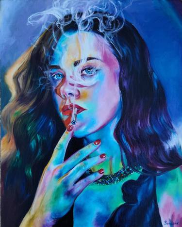 Original Figurative Pop Culture/Celebrity Paintings by Dasha Prudnikova