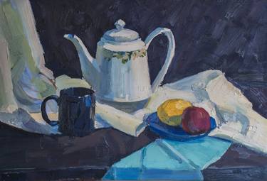 Original Classicism Still Life Painting by Alina Grigoreva