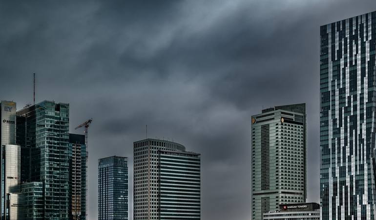 Buildings in Warsaw City - Print