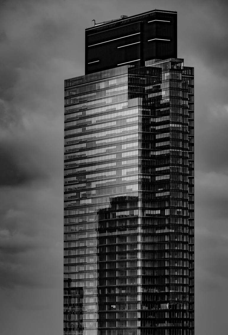 Building in Warsaw City BW - Print