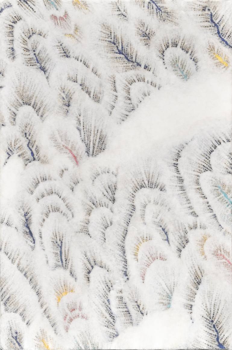 Original Abstract Expressionism Nature Collage by Myungsoo Yi