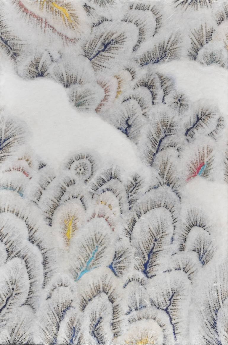 Original Abstract Expressionism Nature Collage by Myungsoo Yi