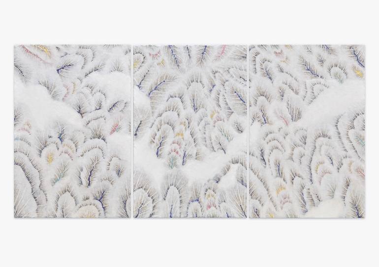 Original Abstract Expressionism Nature Collage by Myungsoo Yi