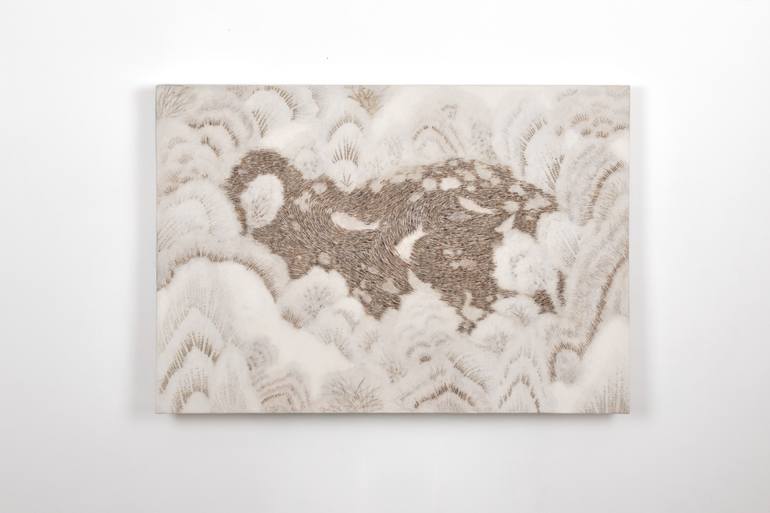 Original Abstract Expressionism Nature Collage by Myungsoo Yi