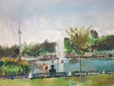 Original Impressionism Cities Paintings by Evan Russell