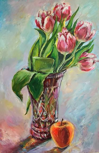 The Tulips in a Crystal Vase thumb