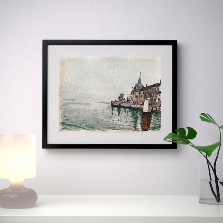 Original Architecture Painting by Pallieter Deseck