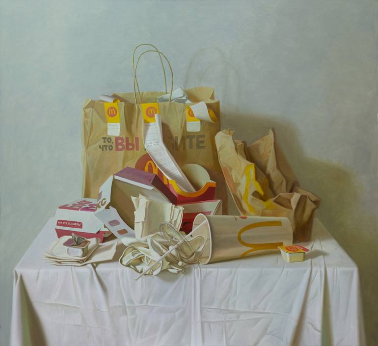 Original Fine Art Still Life Paintings by Victor Ponomarenko