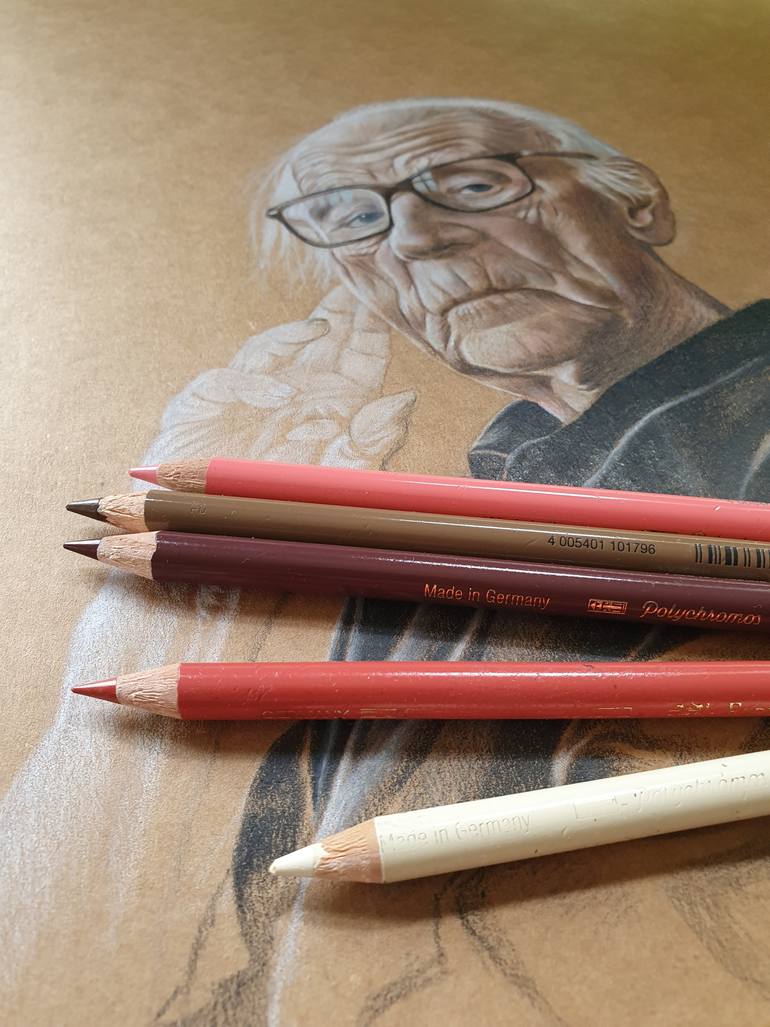 Original Realism People Drawing by Ben Newall