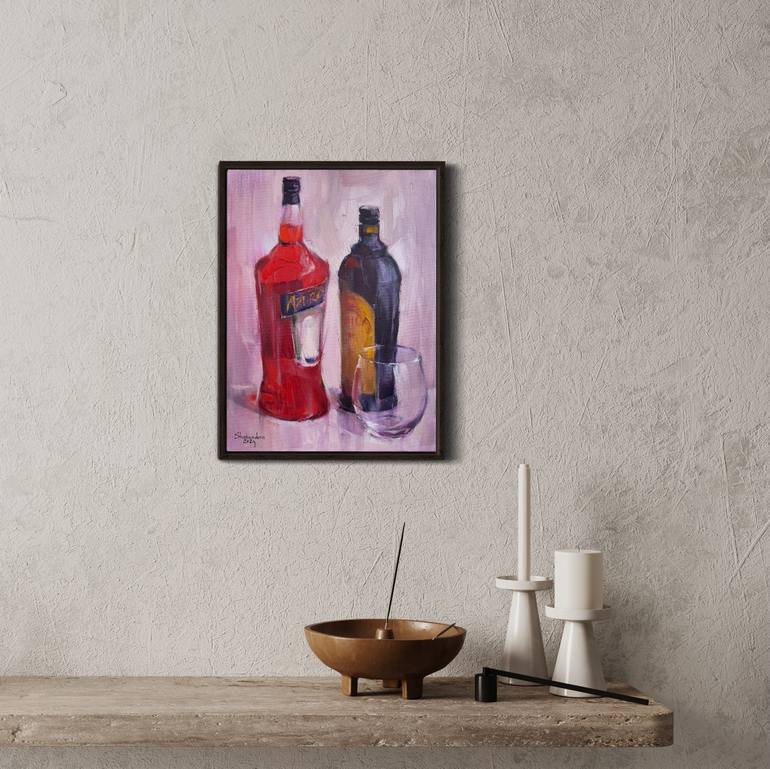 Original Art Deco Still Life Painting by Alena Shaburdina
