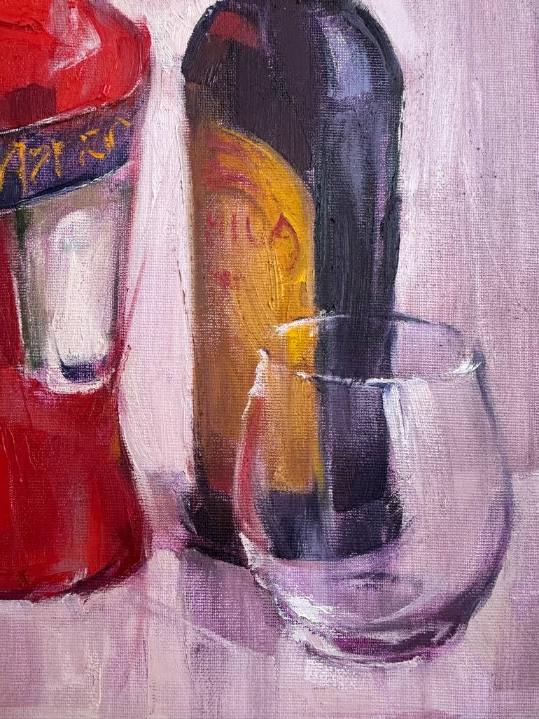 Original Art Deco Still Life Painting by Alena Shaburdina