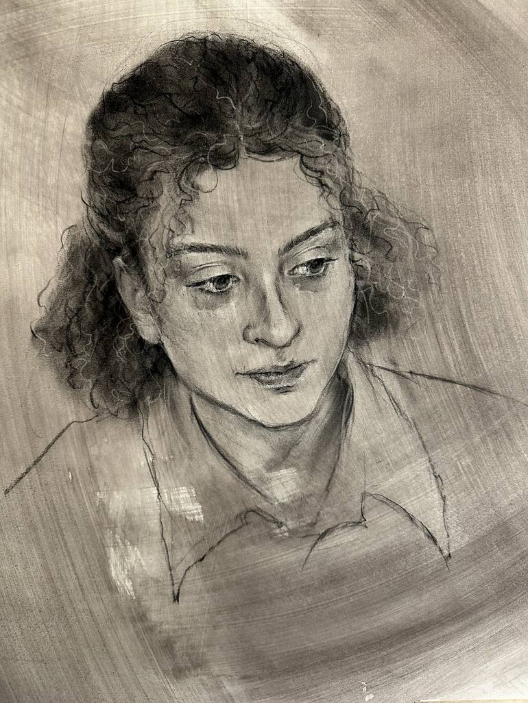 Original Women Drawing by Alena Shaburdina