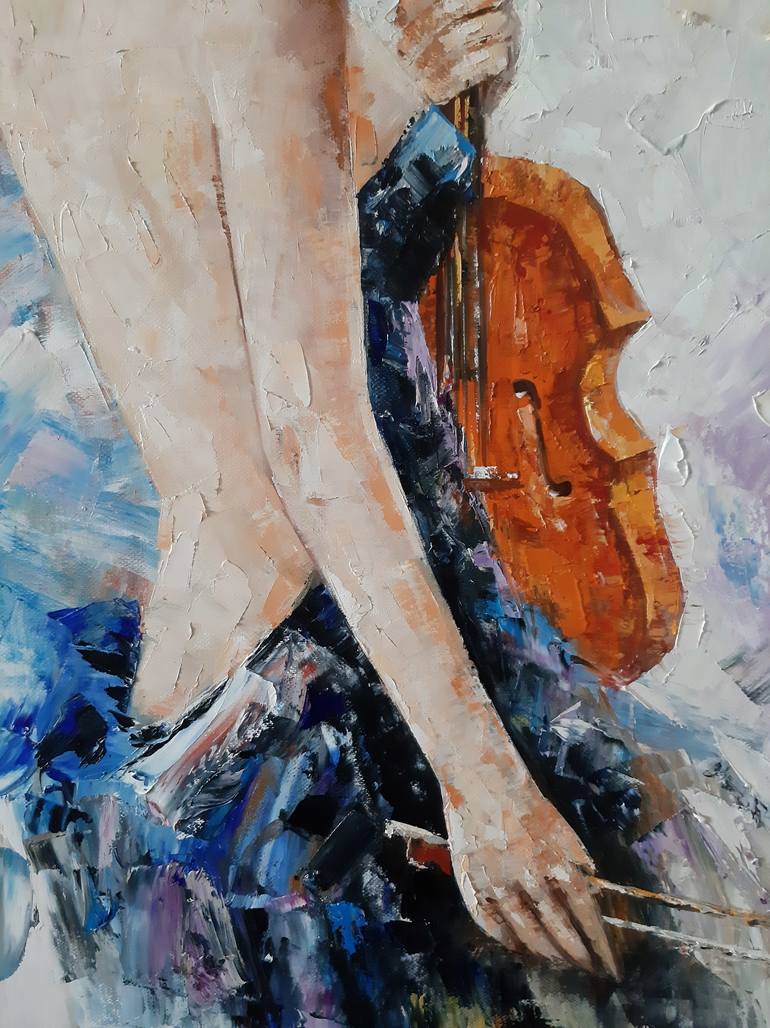 Original Figurative Music Painting by Mar Art