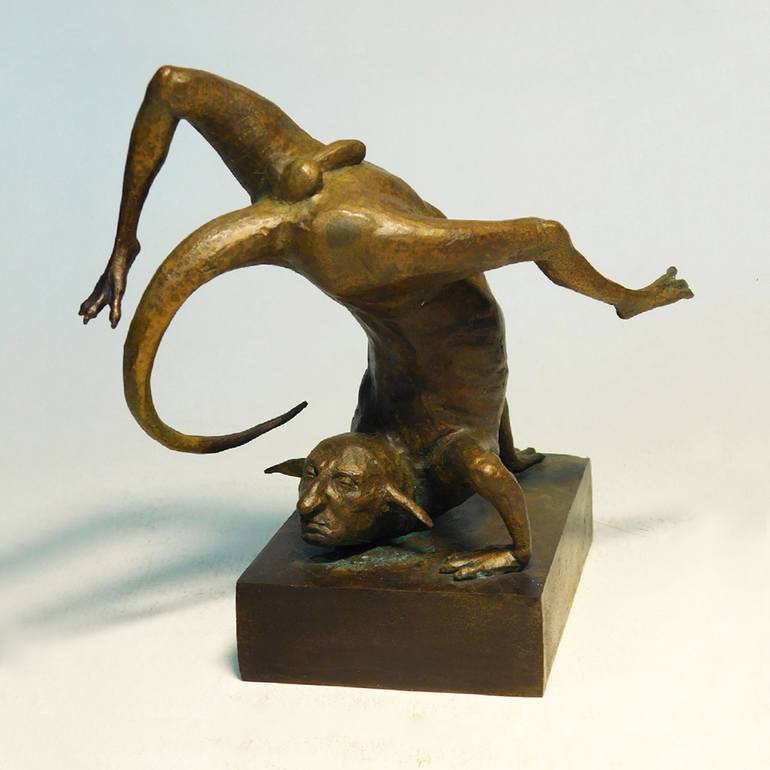 Chasing the Tail – Satirical Bronze Sculpture by Dmitriy Shevchuk ...
