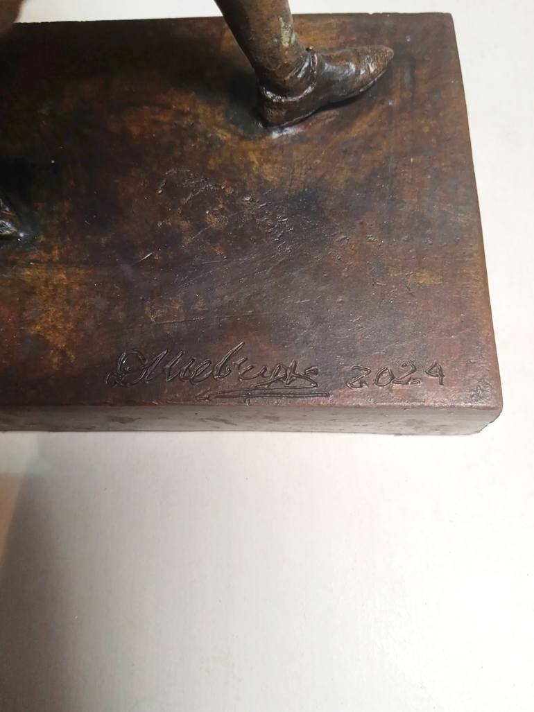 Original Art Deco People Sculpture by Art Dom