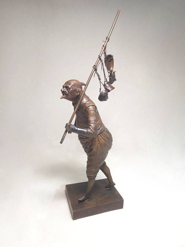 Original Art Deco People Sculpture by Art Dom