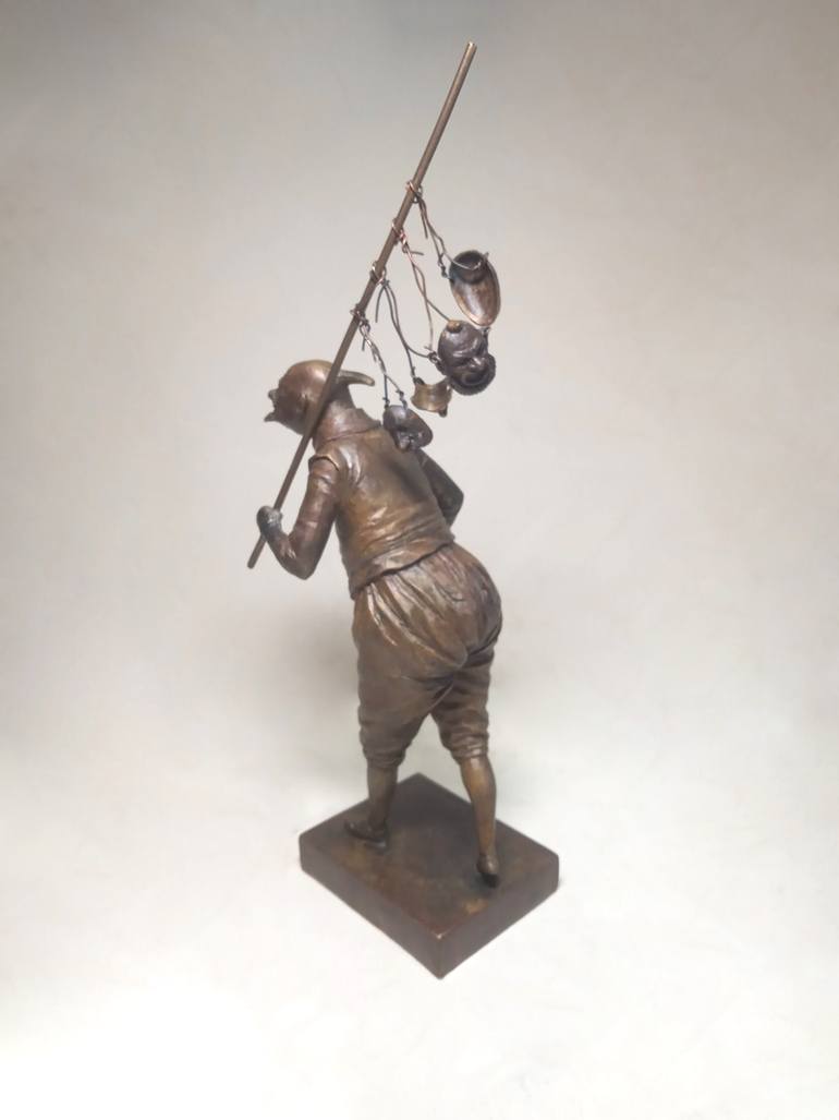 Original Art Deco People Sculpture by Art Dom