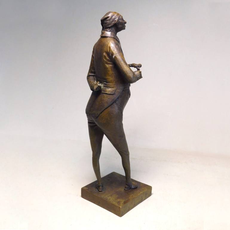 Original Art Deco Men Sculpture by Art Dom