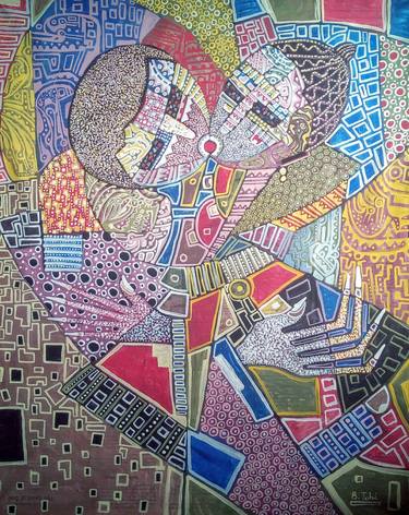 Original Abstract Expressionism Abstract Paintings by Bolaji Tobi