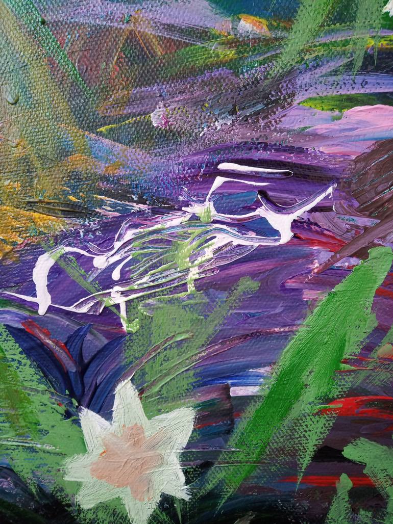 Original Abstract Expressionism Abstract Painting by Nataliia Buhlak