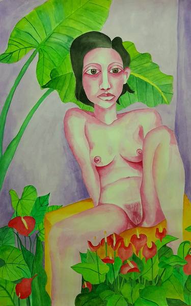 Original Fine Art Nude Paintings by Tippawan Jumpankern