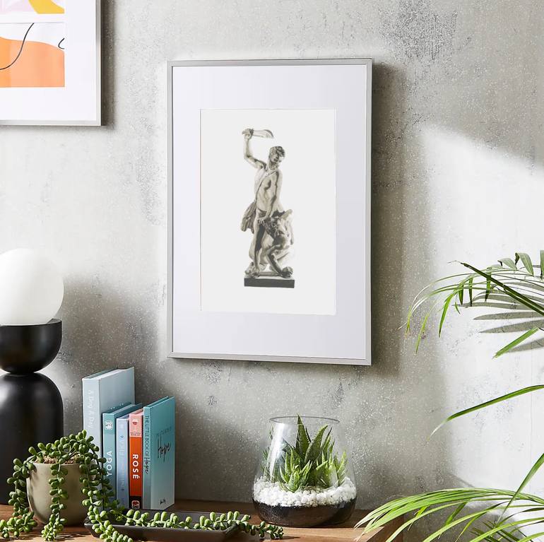 Original Minimalism Classical Mythology Painting by Kyle Roberts