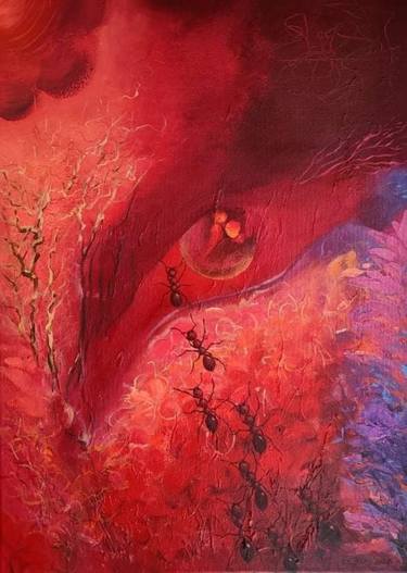 Original Abstract Paintings by Shahnaz Sultana