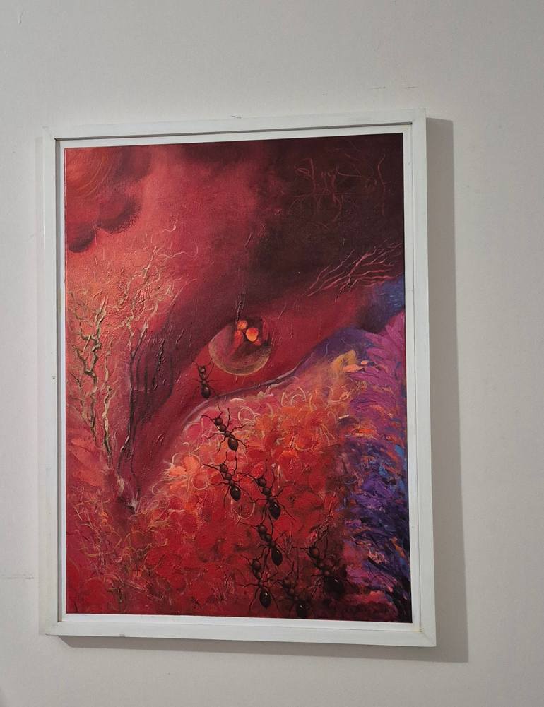 Original Abstract Painting by Shahnaz Sultana