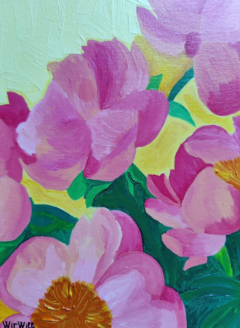 Original Fine Art Floral Painting by Anastacia WirWill Shirshikova