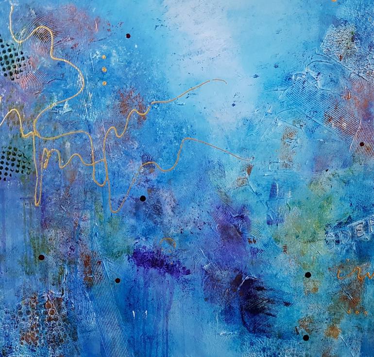 Meditation and the Mind Painting by Deborah Burke | Saatchi Art