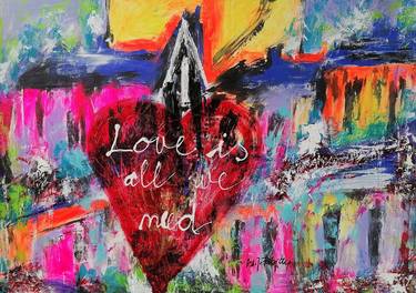 Print of Abstract Love Paintings by Jozica Fabjan