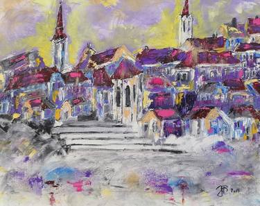 Print of Cities Paintings by Jozica Fabjan