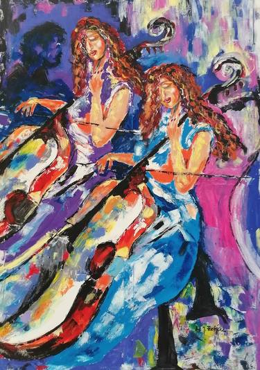 Print of Music Paintings by Jozica Fabjan