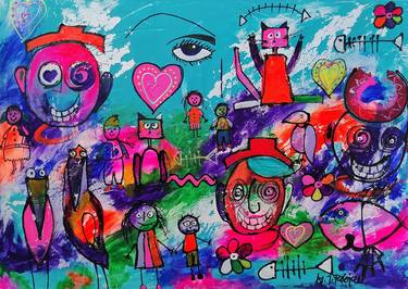 Print of Kids Paintings by Jozica Fabjan