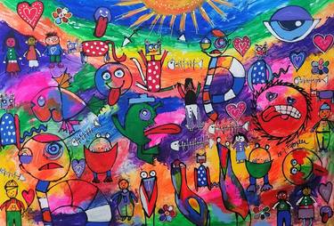 Print of Kids Paintings by Jozica Fabjan