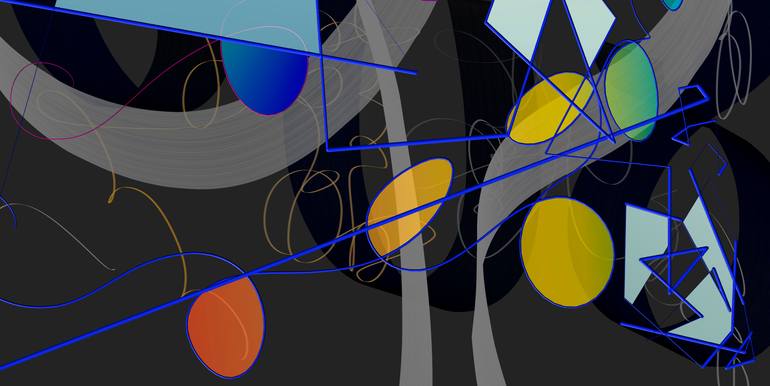 Original Abstract Expressionism Abstract Digital by Mary Ness