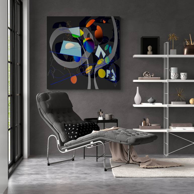 Original Abstract Expressionism Abstract Digital by Mary Ness