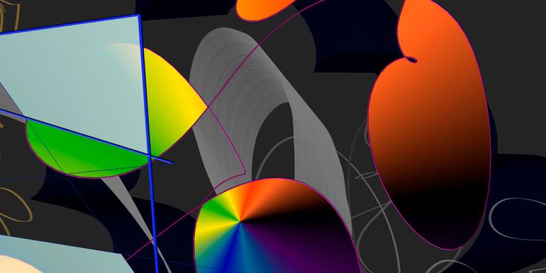 Original Abstract Expressionism Abstract Digital by Mary Ness