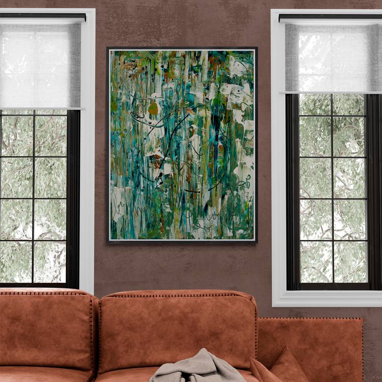 Original Abstract Expressionism Abstract Painting by Mary Ness