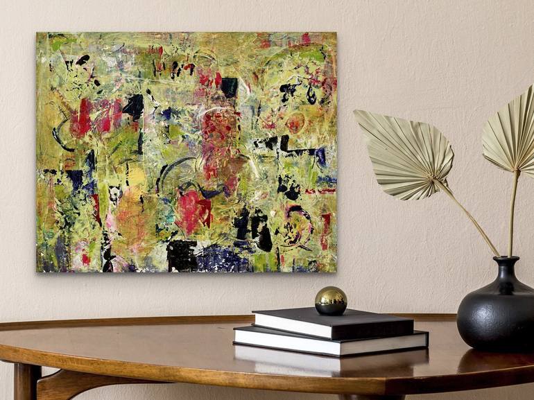 Original Abstract Expressionism Abstract Painting by Mary Ness