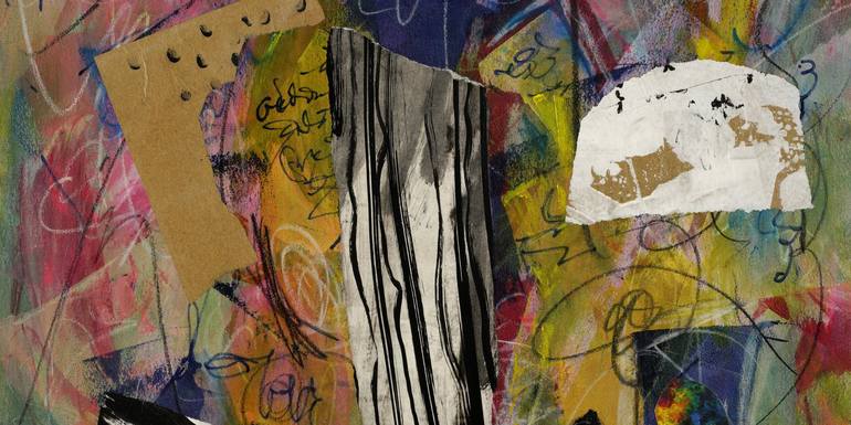Original Abstract Expressionism Abstract Painting by Mary Ness